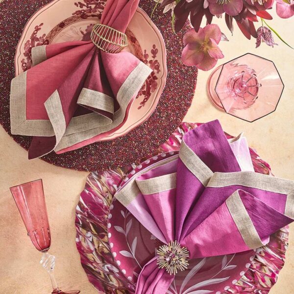Kim Seybert Dip Dye Napkin in Lilac & Plum