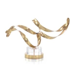 John-Richard Antique Brass Sculptural Ribbons 3