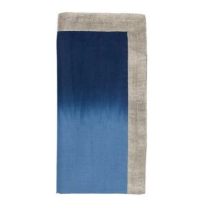 Kim Seybert Dip Dye Napkin in Blue & White