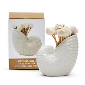 Two's Company Nautilus Shell Pick Holder
