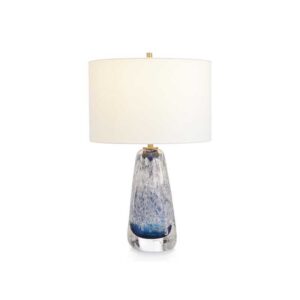 John-Richard Sapphire Blue Art Glass Table Lamp