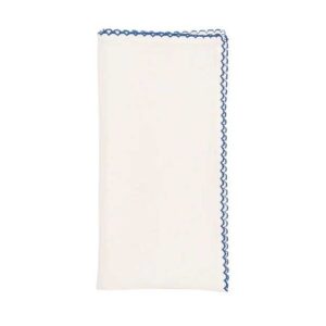 Kim Seybert Casbah Napkin White & Blue