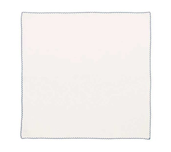 Kim Seybert Casbah Napkin in White & Blue - Set of 4 - Image 7