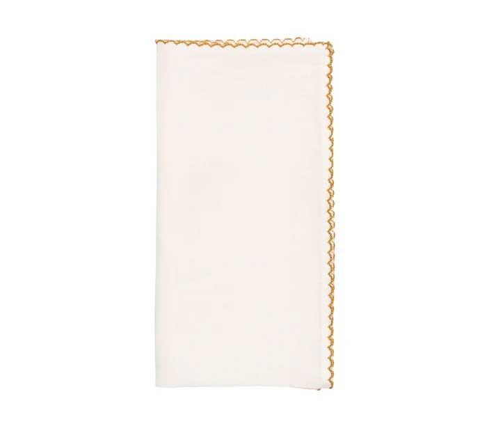 Kim Seybert Casbah Napkin White Natural
