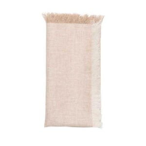 Kim Seybert Chambray Fringe Napkin Natural