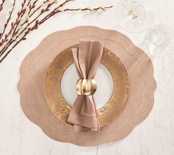 Kim Seybert Tailored Placemat in Taupe -  Set of 4 - Image 2