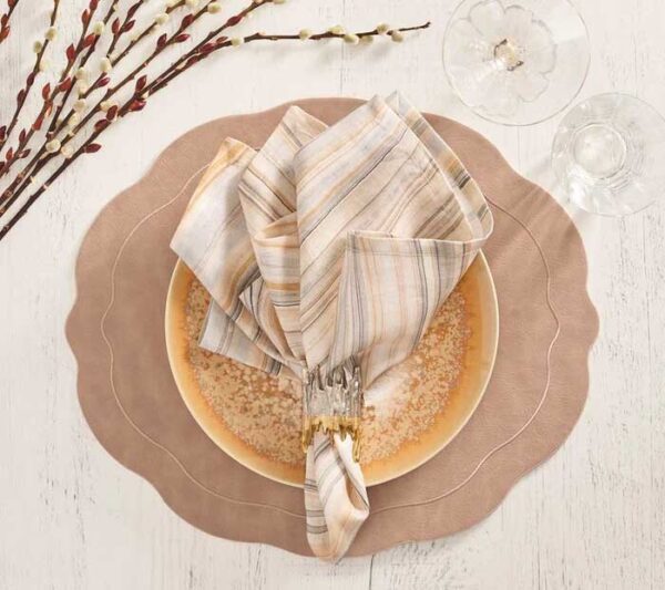 Kim Seybert Tailored Placemat in Taupe -  Set of 4 - Image 3