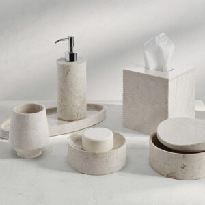 Limestone Bath Accessories Collection