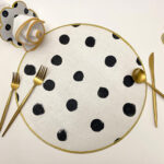 Black-on-White w/Gold Edge