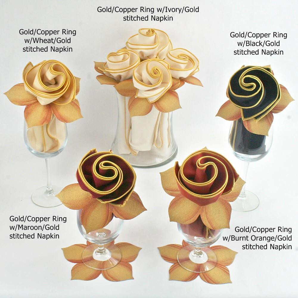 Carole Shiber Designs Garden Bouquet Napkin Rings - Set of 4 - Image 6