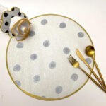 Grey-on-White w/Gold Edge