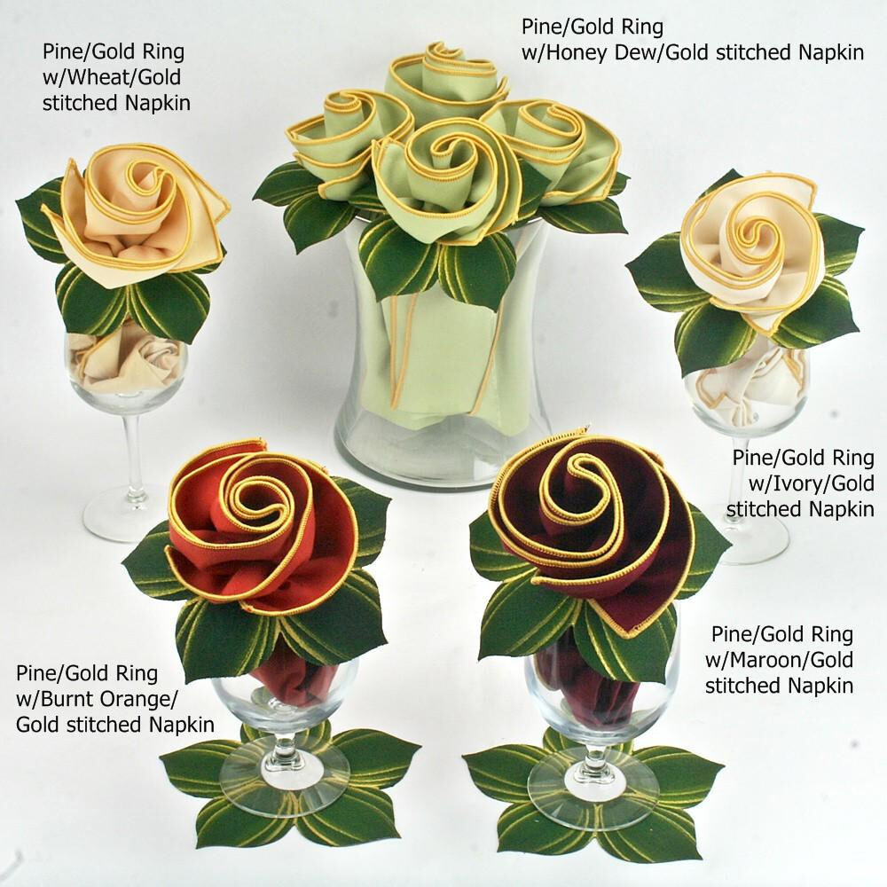 Carole Shiber Designs Garden Bouquet Napkin Rings - Set of 4 - Image 3