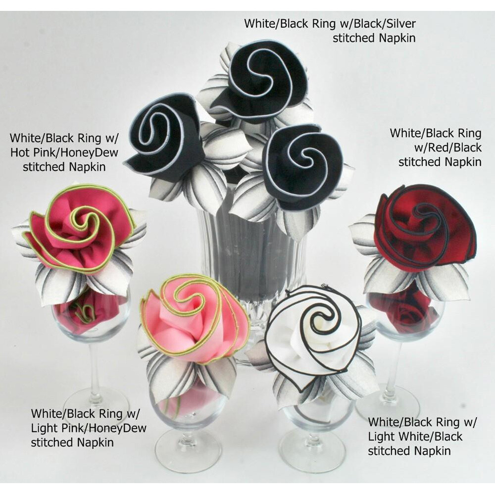 Carole Shiber Designs Garden Bouquet Napkin Rings - Set of 4 - Image 2