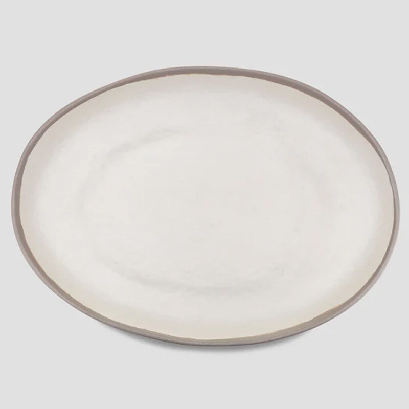 Potter-Stone-Gray-Oval-Platter