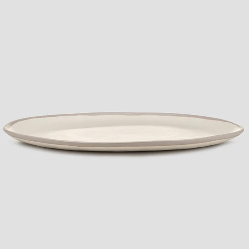 Potter-Stone-Gray-Oval-Platter