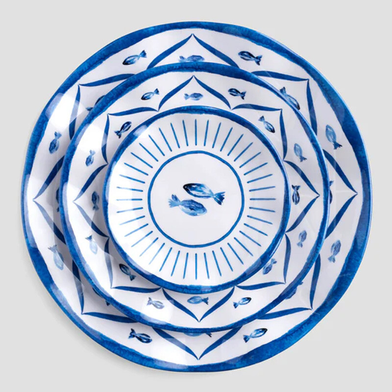 Q Home Sardinia Melamine Dinnerware Collection - Image 2