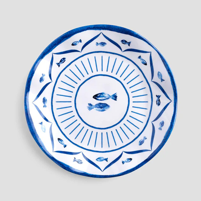 Sardinia-Melamine-Salad-Plate